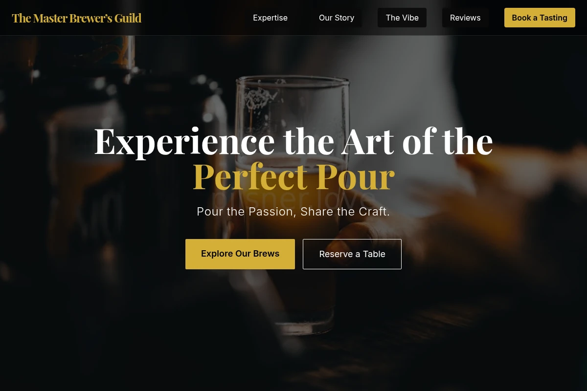 Crisp-finish Craft Beer